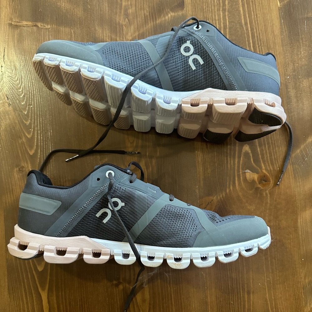 On Cloud Flow Grey Pink Women's Shoes